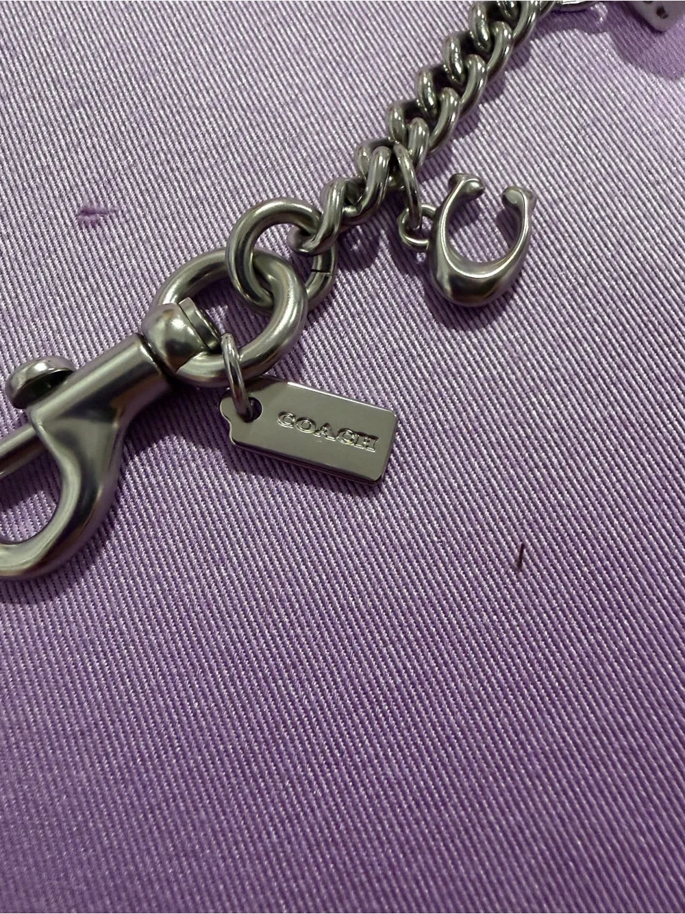 Coach silver bag